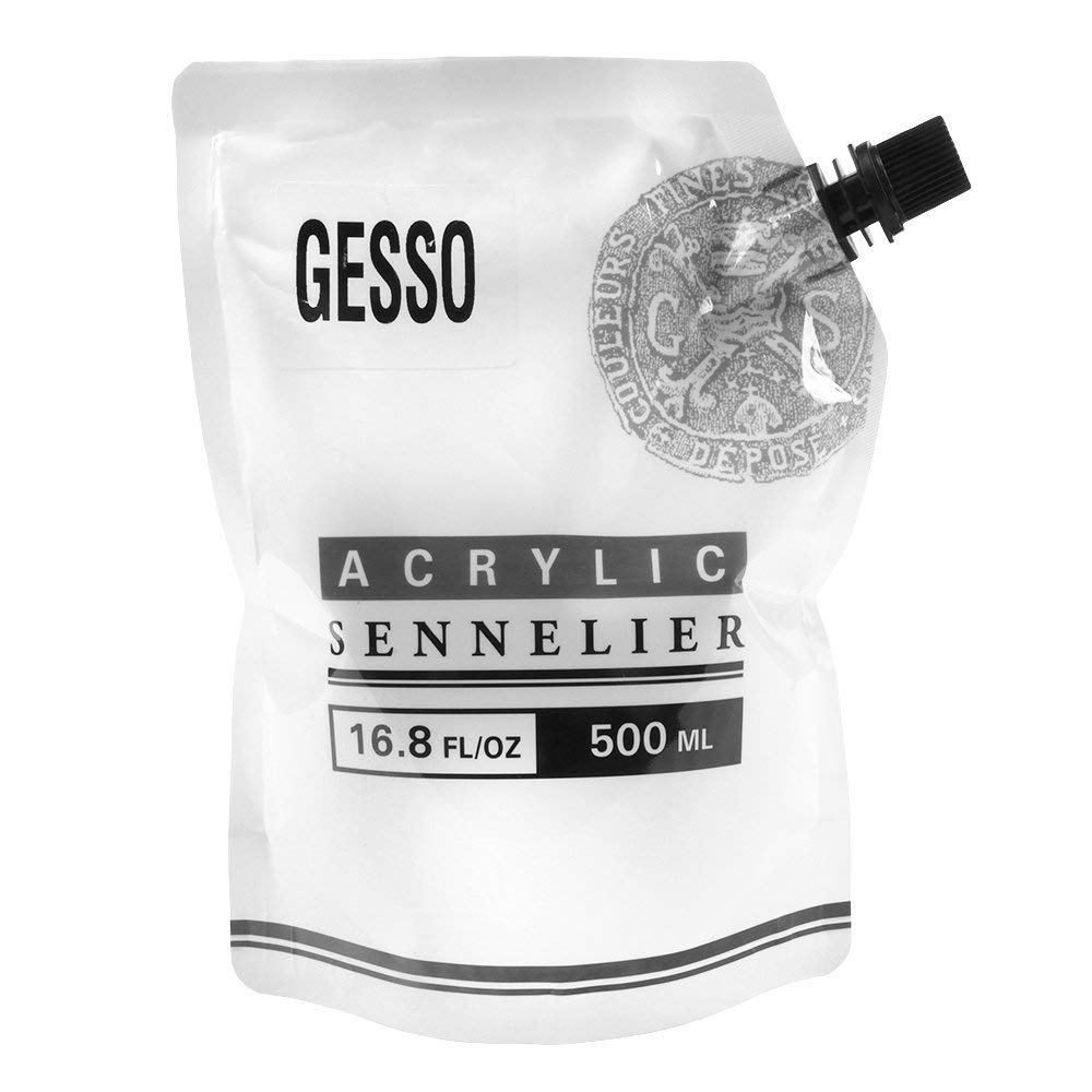 Sennelier Acrylic White Gesso 500 ml Pouch